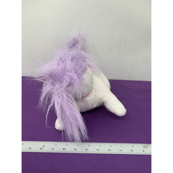 Puppy Surprise White Puppy Purple Accent Sparkly PS Pink Collar Bow Tail Three B - Picture 5 of 13